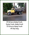 Dump truck photo-book example